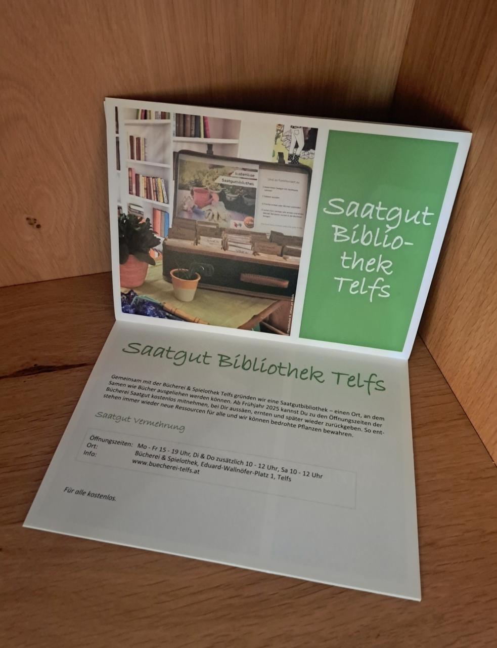 Saatgutbibliothek in der Bücherei & Spielothek