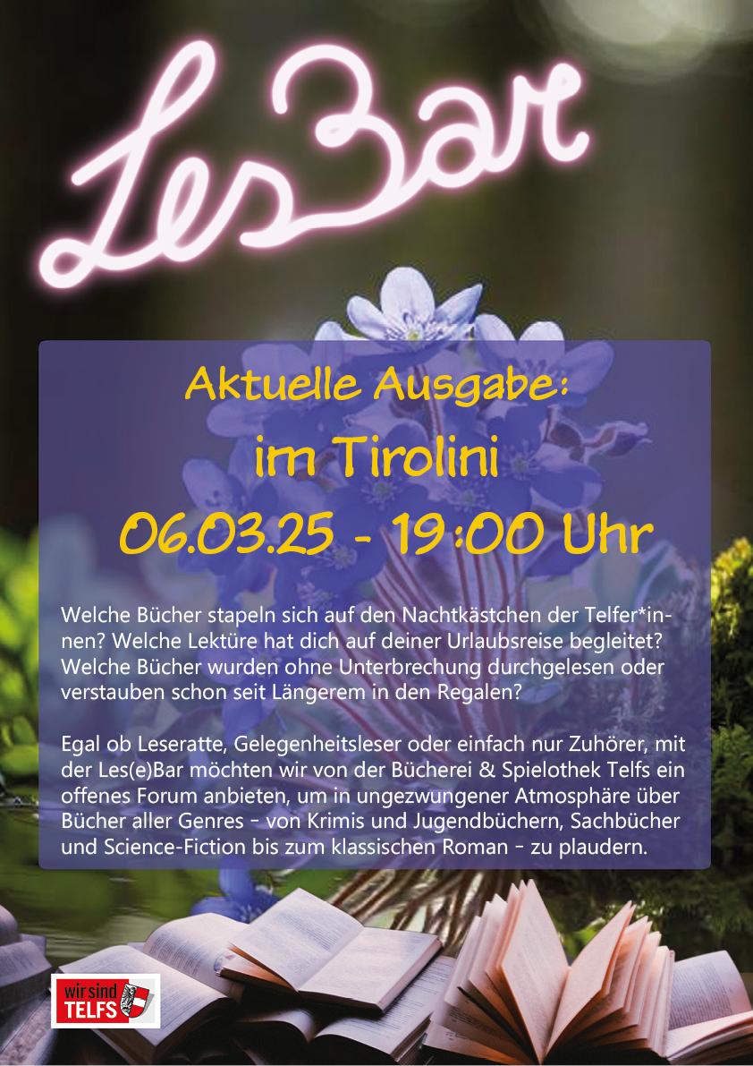 Lesbar - eine Veranstaltung der Bücherei & Spielothek
