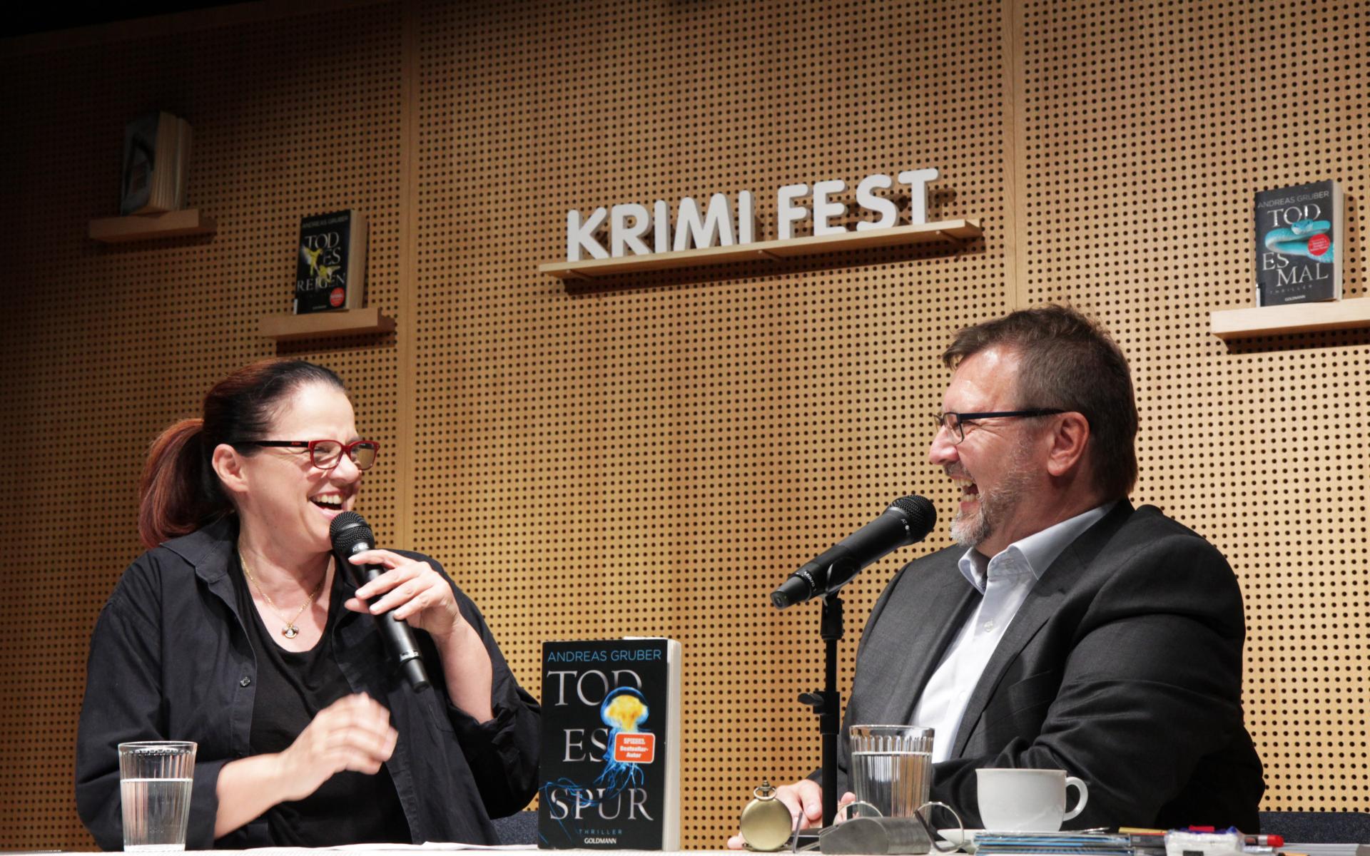 Andreas Gruber beim Krimifest Telfs