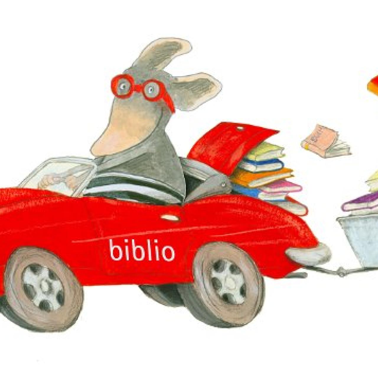 Mio in der Bücherei & Spielothek