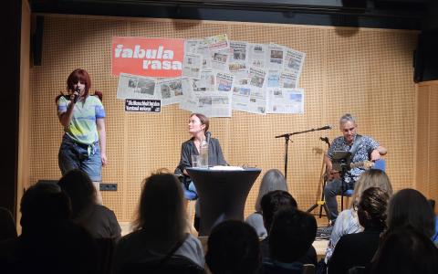 Pippi Langstrumpf auf der Büchereibühne